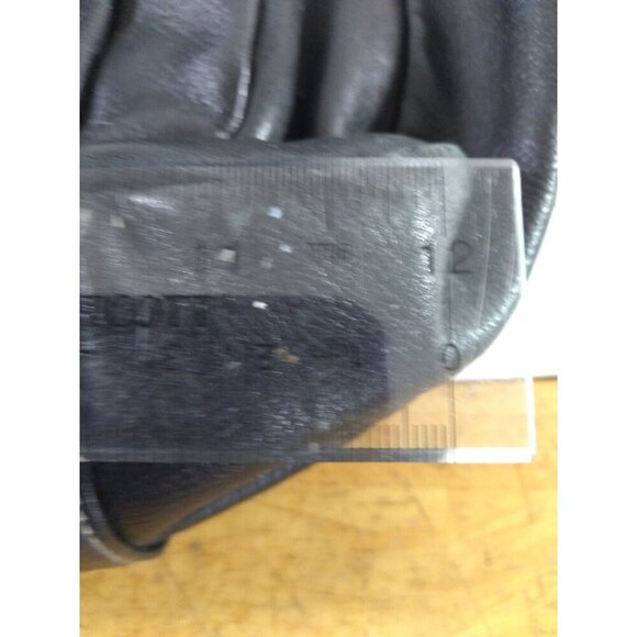 Lauren Ralph Lauren Large Black Leather Tote Bag Double Handles Lots Of Pockets - Picture 11 of 11